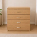 Chest of 4 Drawers - Four Drawers - Elegant Premium Wooden Bedroom Cabinet UK