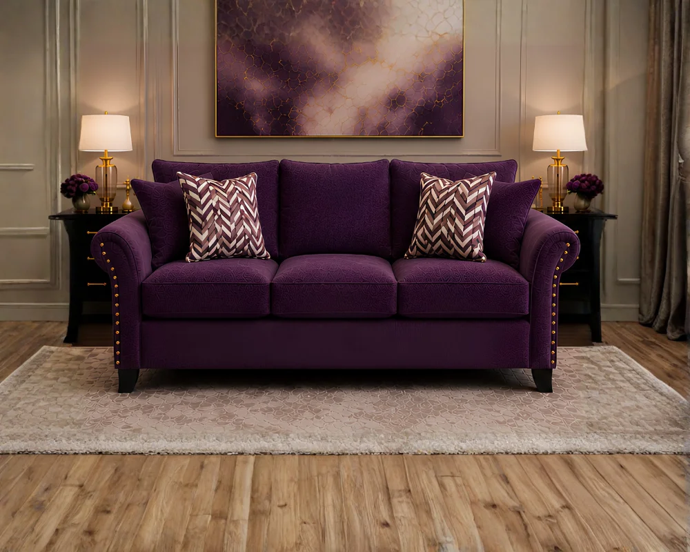 Harrison 3 seater sofa (9) Harrison 3 Seater Sofa – Luxury Fabric Couch - Image 1