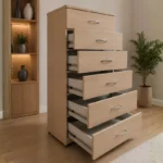Elegant Wooden Drawer – 6 Drawers - Chest of Six Drawers