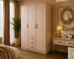 Modern 3 Door Wardrobe with 3 Drawers for Stylish Bedroom Storage - Wardrobe with 3 Drawers - Image 2