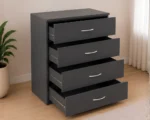 Chest of 4 Drawers - Luxury Storage Chest of 4 Drawers - Stylish Wooden Furniture - Image 2
