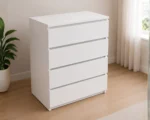 Luxury Wooden Drawer Cabinet - Chest of 4 Drawers - Elegant furniture - Image 5