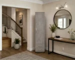 Modern One Door Wardrobe with Two Drawers