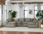 Spacious 6 Seater U Shape Sofa – Comfortable Lounge