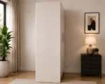 Modern White 3 Door Wardrobe with 2 Drawers - Spacious Bedroom Storage Unit - Image 4