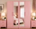 Luxury 4 Door Wardrobe with 2 Full Length Mirrors - 4 Door Wardrobe