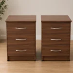 Two Bedside Table – Modern Bedroom Storage Cabinet