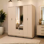 Wardrobe - Wardrobe with 2 Mirrors - Wardrobe 2 Drawers
