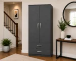 Two Door Wardrobe with Two Drawers