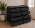 4+4  Chest of Drawers – Elegant Contemporary Drawers - Stylish Bedroom Furniture Set
