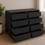 4+4  Chest of Drawers – Elegant Contemporary Drawers - Stylish Bedroom Furniture Set