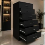 Chest of Six Drawers - Elegant 6 Storage Chest - Spacious Bedroom Chest