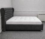 Oxford Wingback Elegant King Bed Frame - Image 4