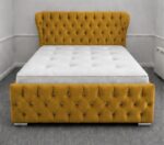 Oxford Wingback Classic King Bed Frame Oxford Wingback New