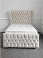 Oxford Wingback Elite Single Bed Frame