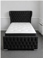 Oxford Wingback Premium Upholstered Single Bed
