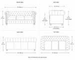 Nicole Luxury 3 Seater Sofa - Image 6