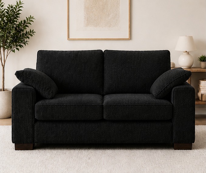 WhatsApp Image 2026-05-02 at 06.44.18 2 Seater Sofa - Black Sofa -Dylan New Sofa - Image 1