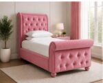 Sleigh Single Bed – High Quality Bed Frame - Image 2