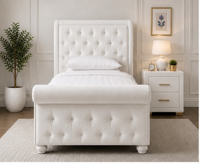 WhatsApp Image 2026-05-02 at 1.14.08 AM (2) Sleigh Single Bed with Headboard & Footboard - Image 1