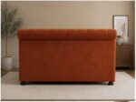Sleigh Double Bed Velvet – Luxury Upholstered Bed - Image 3