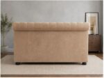 Sleigh King Size Bed Velvet – Luxury Upholstered Bed - Image 3