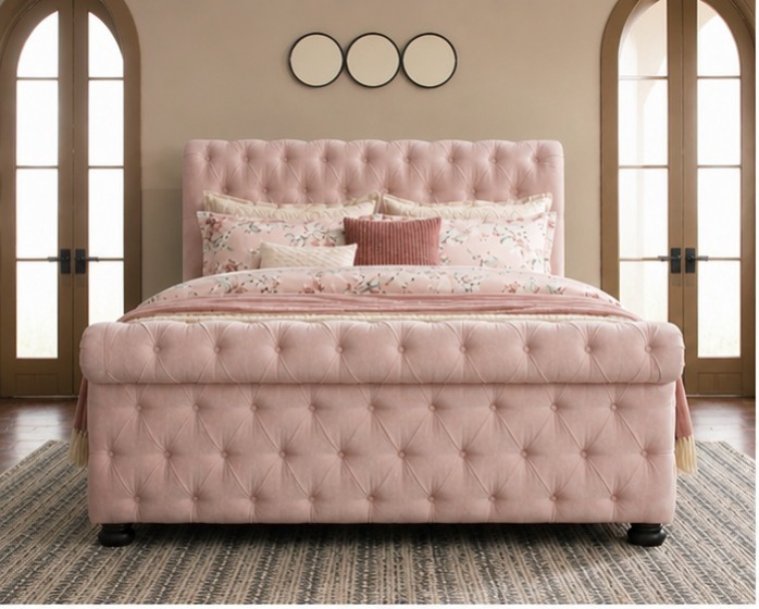 WhatsApp Image 2026-05-02 at 12.07.26 AM (1) Luxury Upholstered Sleigh Double Bed - Image 1