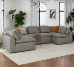 Spacious 6 Seater U Shape Sofa – Comfortable Lounge - Image 2