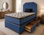 Double Divan Bed with 4 Drawer Storage