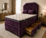 Double Divan Bed with Strong Frame - Bed Base with Modern