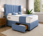 Luxury Fabric Double Divan Bed - Divan Bed with Storage