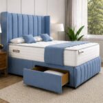 Luxury Fabric Double Divan Bed - Divan Bed with Storage