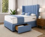 Luxury Fabric Double Divan Bed - Divan Bed with Storage - Image 4