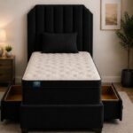 Single Divan Bed Base with Storage Features - Bedroom Single Divan Bed with Drawers