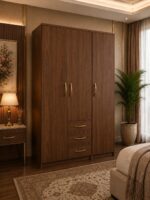 Modern 3 Door Wardrobe with 3 Drawers - Stylish 3 Door Wardrobe with 3 Drawers