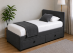 Single Divan Bed with 2 Storage Drawers