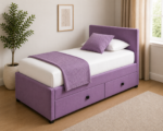 Single Divan Bed with 2 Storage Drawers