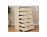 Beige 6 Drawer Chest of Drawers – Modern Bedroom Storage - Image 2
