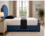 Arizona Double Bed – Modern Padded Headboard - Image 3