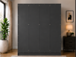 Contemporary Bedroom Storage Wardrobe - Wardrobe with 4 Drawers - Image 4