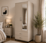 Smart Storage Double Door Wardrobe with Drawers