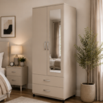 Smart Storage Double Door Wardrobe with Drawers