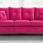 Comfortable 3 Seater Sofa - Ashwin Pink Sofa