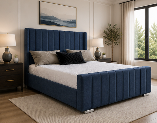 dhdhdhhd Panel King Size Bed – Stylish Large Bedroom Bed - Image 1