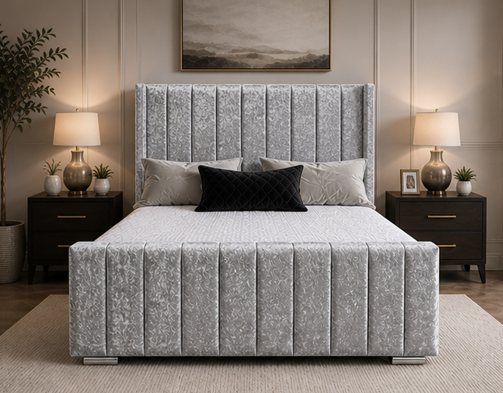 dhgdhdhdfg Panel Super King Size Bed – Modern Elegant Sleeping Bed 🛏️✨ - Image 1