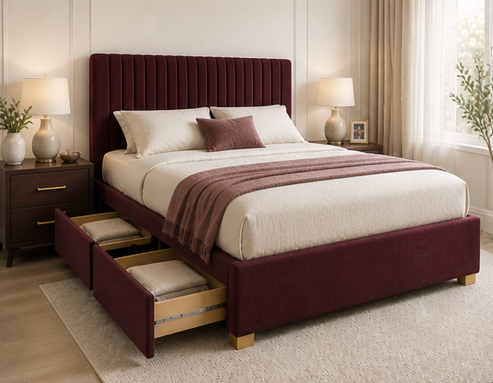 e2we2ee Divan Bed - Bedroom King Size Drawers - Bed - Image 1
