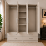Modern Home Wardrobe with 4 Drawers - Wardrobe