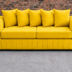 Living Room 2 Seater Sofa - Comfortable 2 Seater Sofa - Yellow Sofa