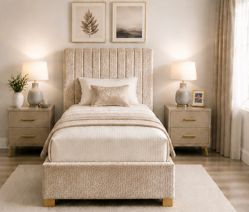 ergwrgr Modern Wooden Single Divan Bed Frame - Image 1