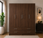 Luxury 4 Door Wardrobe with Spacious Drawers - Wardrobe with Drawers - Image 2